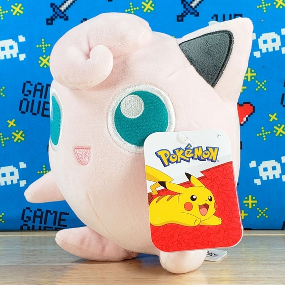 Pokemon Jigglypuff 6" Jazwares Collectible Nintendo Video Game Toy Plush NWT - Picture 5 of 11
